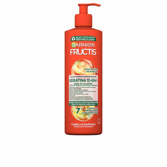 Garnier Fructis Keratina 10-En-1 Crema Sin Aclarado