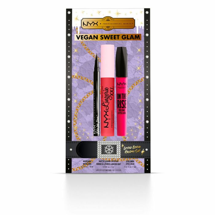 Set de Maquillaje NYX Vegan Sweet Glam Edición limitada 3 Piezas
