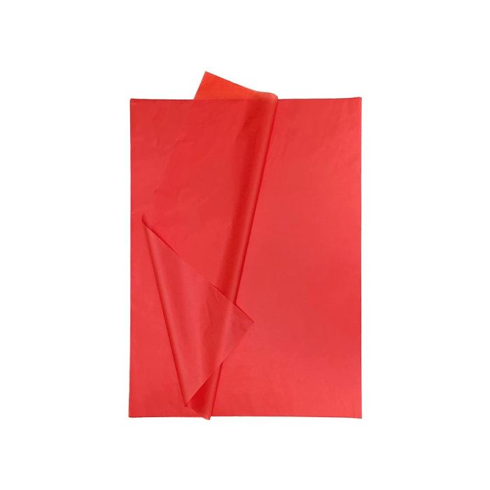 Papel Seda Liderpapel 52x76 cm 18 gr-M2 Bolsa De 5 Hojas Rojo 2