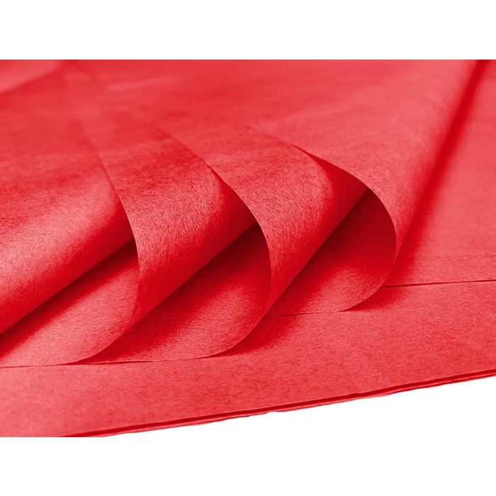 Papel Seda Liderpapel 52x76 cm 18 gr-M2 Bolsa De 5 Hojas Rojo 3