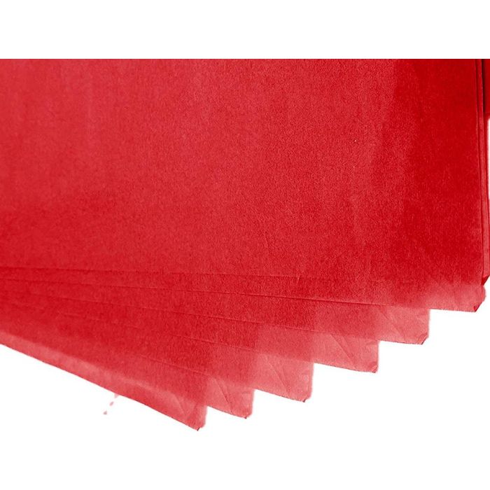 Papel Seda Liderpapel 52x76 cm 18 gr-M2 Bolsa De 5 Hojas Rojo 4