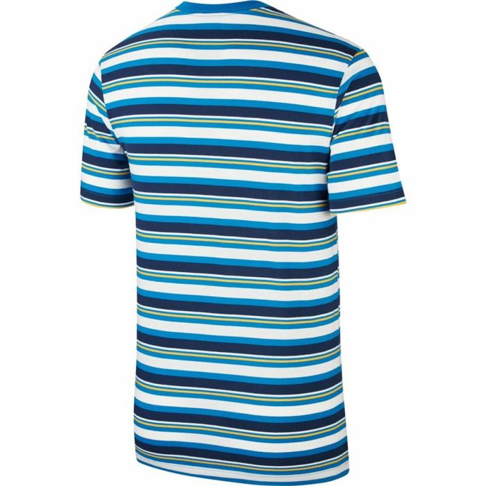 Camiseta de Manga Corta Hombre Nike Stripe Tee Azul 1