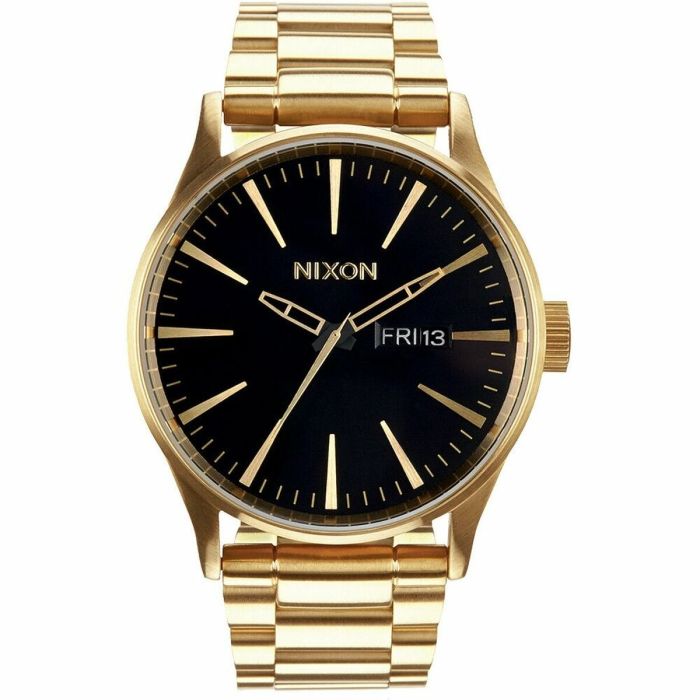 Reloj Hombre Nixon A356-510 Negro Oro 1