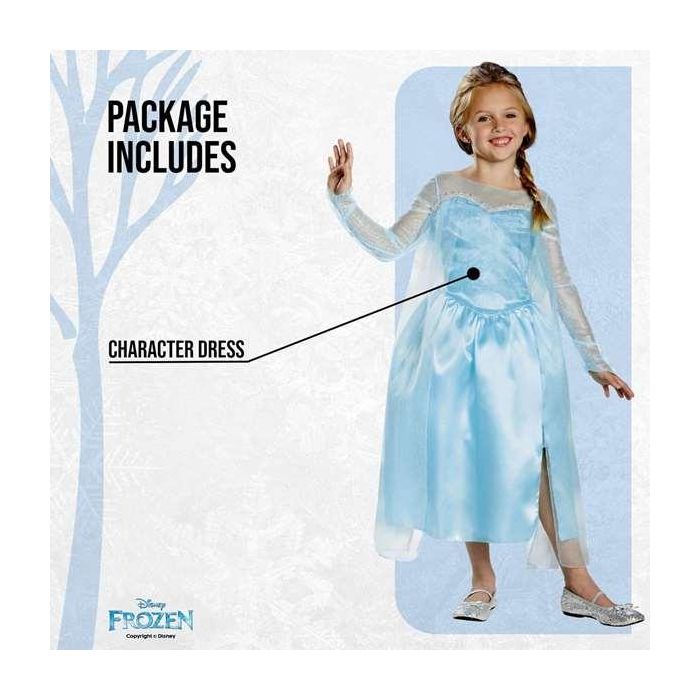 Disfraz infantil Disney Frozen Elsa Classic talla. 3-4 Años 2