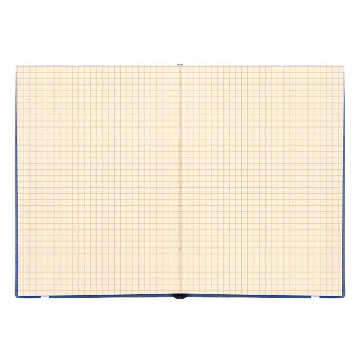 Libreta Liderpapel Simil Piel A5 120 Hojas 70 gr-M2 Cuadro 4 mm Sin Margen Azul 3