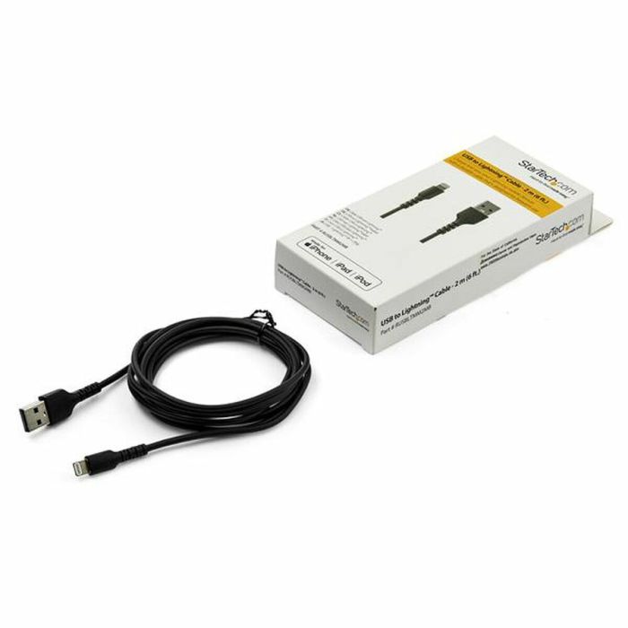Cable USB a Lightning Startech RUSBLTMM2MB 2 m Negro 1