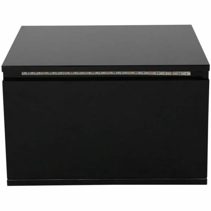 Led Bedside - Decoración negra - L 48 x D 40 x H 30 cm - flujo