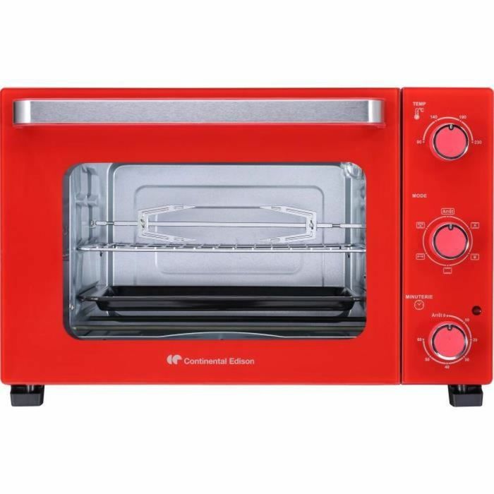 Mini Horno Eléctrico Continental Edison CEMF35R Rojo 35 L