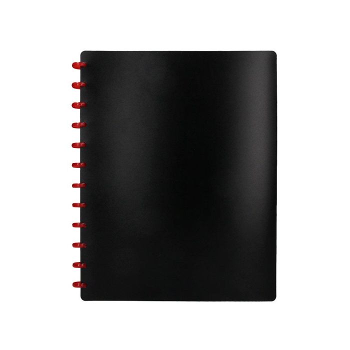 Carpeta Liderpapel Din A4 Con 20 Fundas Intercambiables Color Negro 2