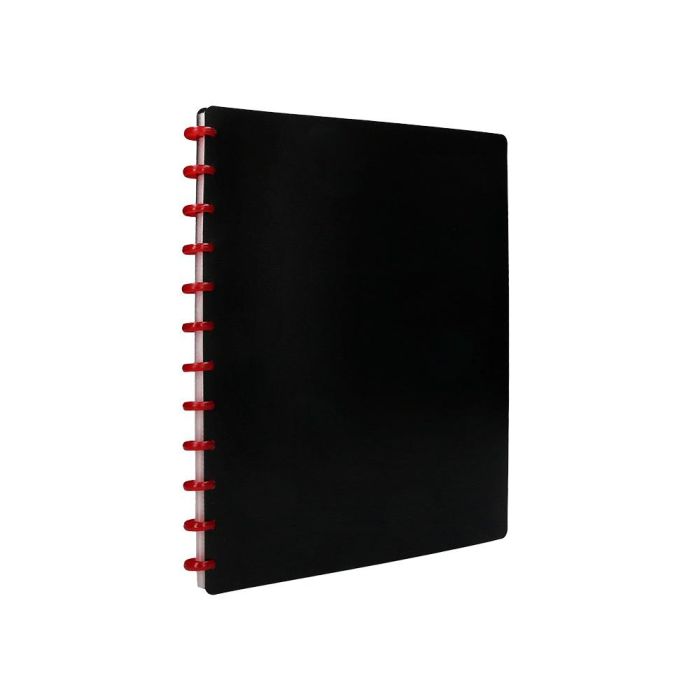 Carpeta Liderpapel Din A4 Con 20 Fundas Intercambiables Color Negro 4