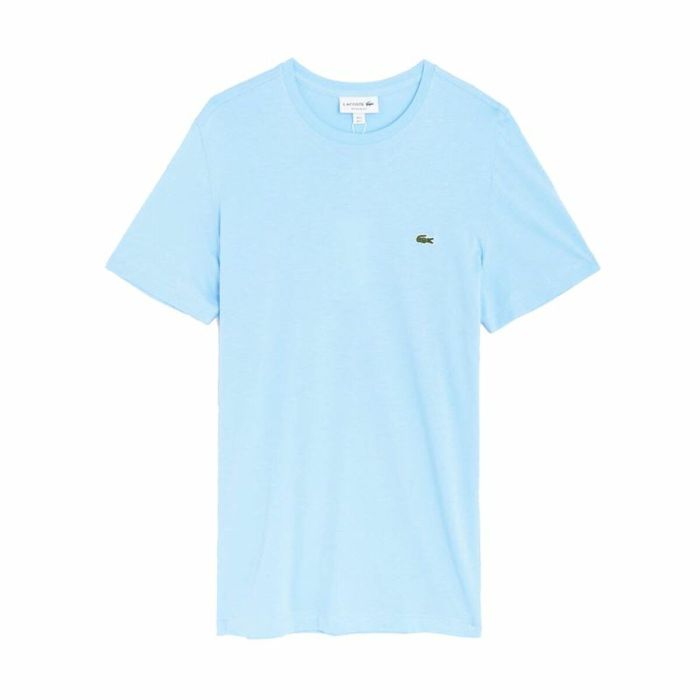 Camiseta de Manga Corta Hombre Lacoste Regular Fit Azul claro