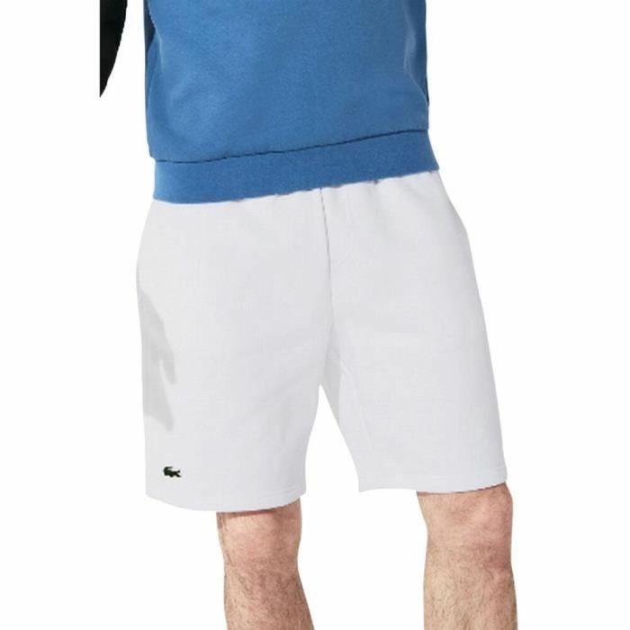 Pantalones Cortos Deportivos para Hombre Lacoste Blanco (4)