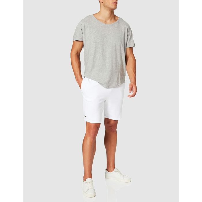 Pantalones Cortos Deportivos para Hombre Lacoste Blanco (6) 6