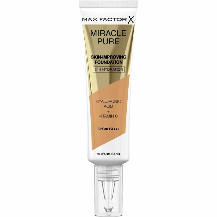 Base de Maquillaje Fluida Max Factor Miracle Pure Spf 30 Nº 70-warm sand 30 ml
