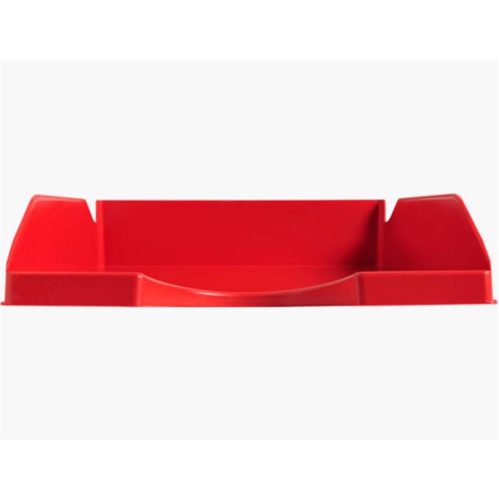 Bandeja Sobremesa Plastico Q-Connect Rojo Opaco 240x70X340 mm 6 unidades 1