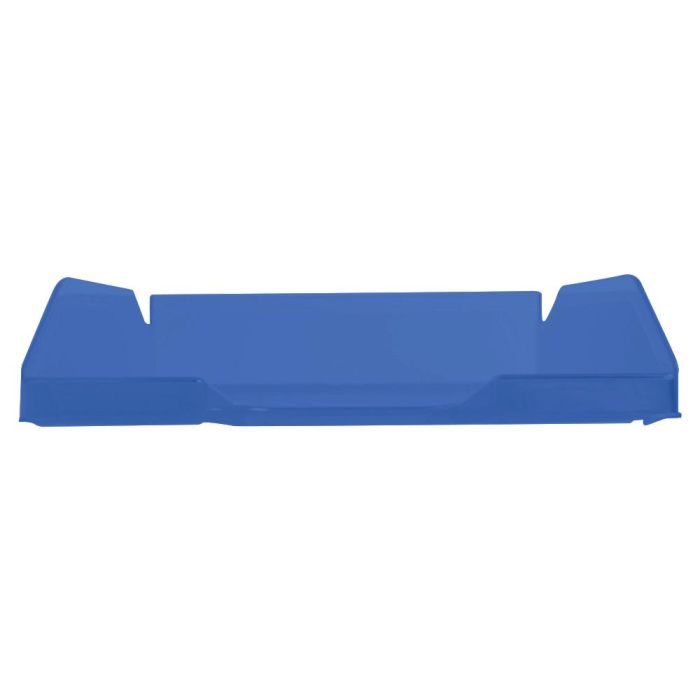 Bandeja Sobremesa Plastico Q-Connect Azul Transparente 240x70X340 mm 6 unidades 1