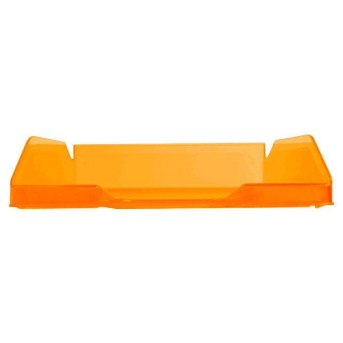 Bandeja Sobremesa Plastico Q-Connect Naranja Transparente240x70X340 mm 6 unidades 2