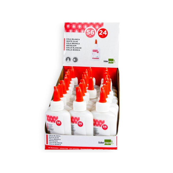 Pegamento Cola Blanca Lavable Liderpapel Bote De 56 mL 5