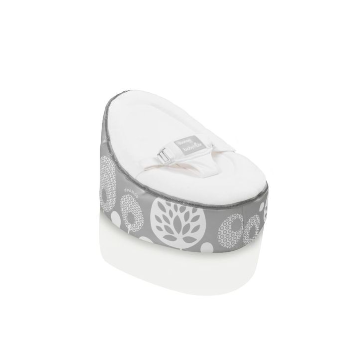 Babymoov Doomoo Nid - Baby Transat - Evolutif y multifunción Pouf del nacimiento - Flor de plata