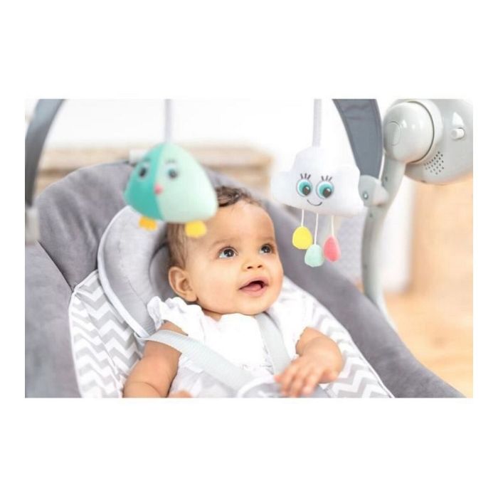 Mecedora Badabulle Comfort Swing Blanco Gris 1 Mecedora Badabulle Comfort Swing Blanco Gris 1