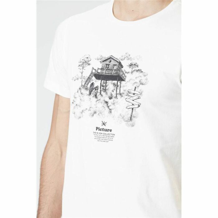 Camiseta Picture DS Surf Cabin Natural Blanco Hombre 1