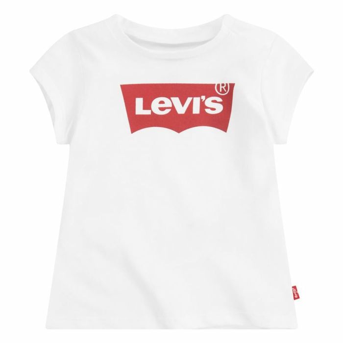 Camiseta de Manga Corta Infantil Levi's Batwing Logo Blanco 6