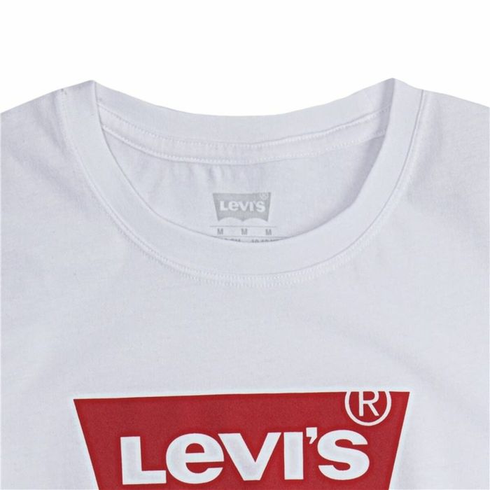 Camiseta de Manga Corta Infantil Levi's Batwing Logo Blanco 4