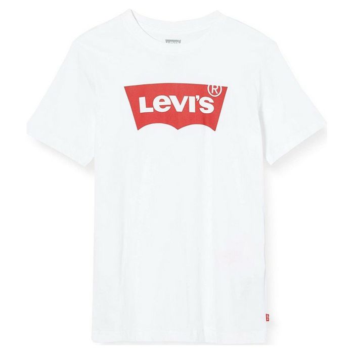 Camiseta de Manga Corta Infantil Levi's Batwing 4 Años Blanco