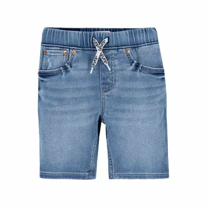 Pantalones Cortos Infantiles Levi's Skinny Dobby Azul Acero