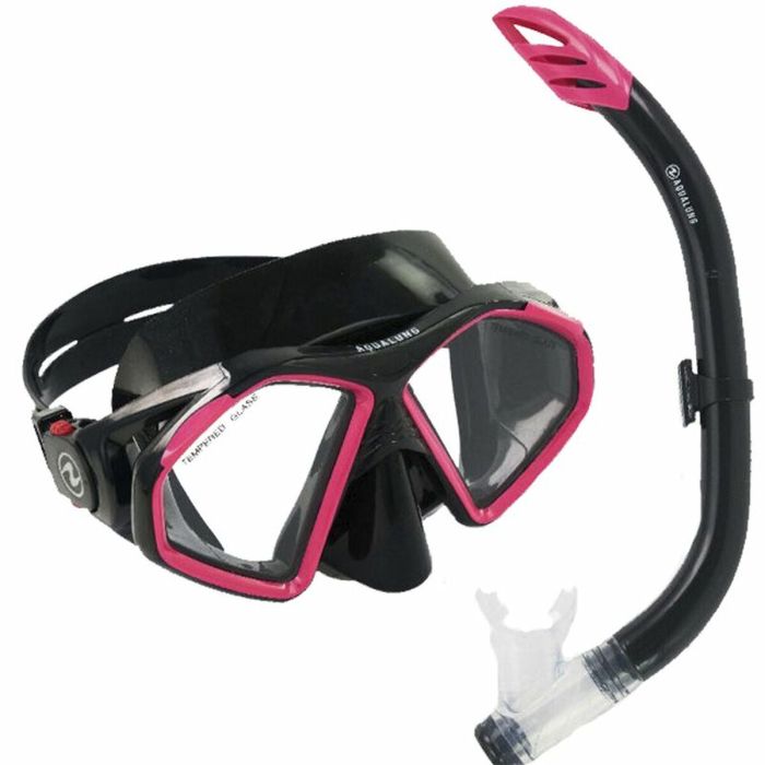 Gafas de Buceo con Tubo Aqua Lung Sport Hawkeye Negro Gris