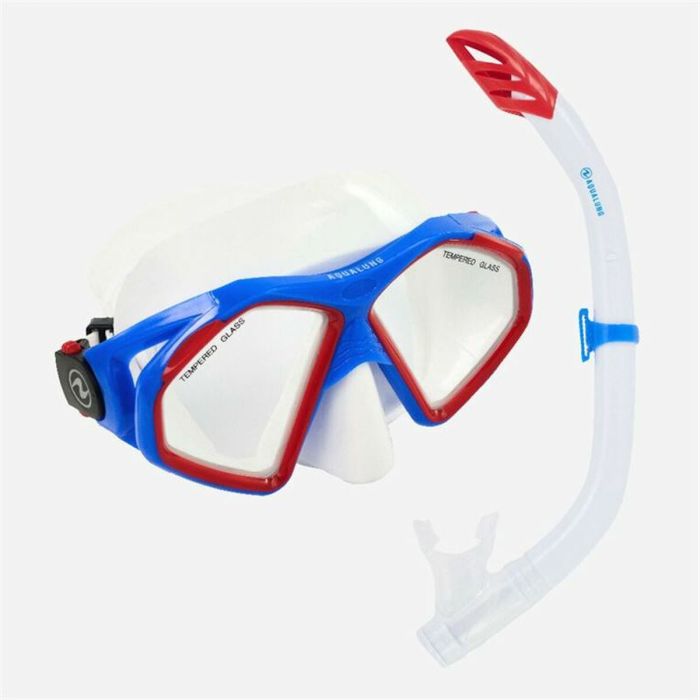 Gafas de Buceo con Tubo Aqua Lung Sport Hawkeye Transparente Aguamarina