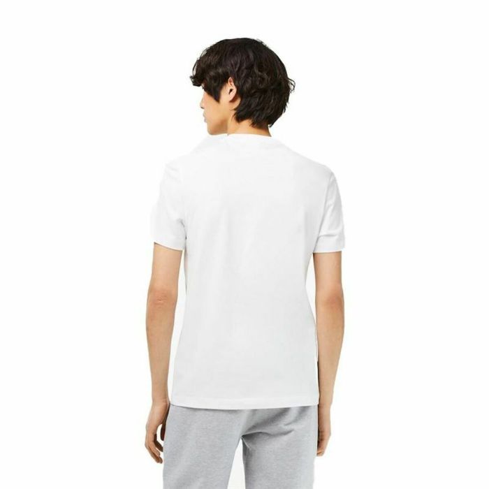 Camiseta de Manga Corta Lacoste Blanco Unisex 1