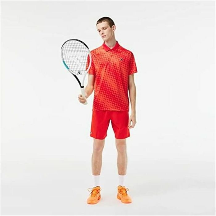 Polo de Manga Corta Hombre Lacoste Sport x Novak Djokovic Regular Fit Piqué Rojo 4