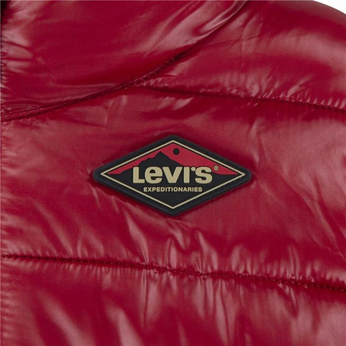 Chaqueta Deportiva para Niños Levi's Sherpa Lined Mdwt Puffer J Rhythmic Rojo Oscuro 2