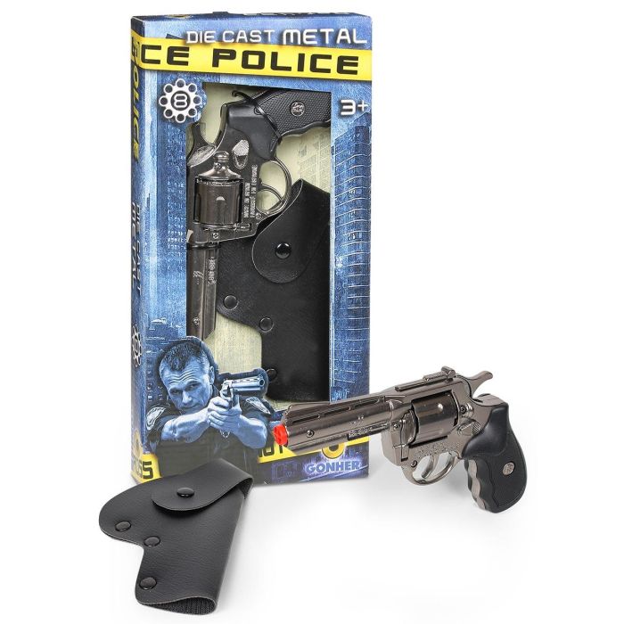 Pistola Policia 8 Tiros Con Cartuchera 433/0 Gonher