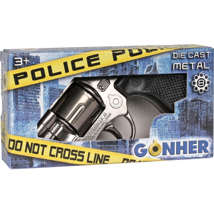 Revolver Policia 8 Tiros - Plata 73/0 Gonher