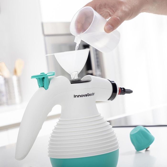 Vaporeta de Mano Multiusos con Accesorios 9 en 1 Steany InnovaGoods 0,35 L 3 Bar 1000W 6 Vaporeta de Mano Multiusos con Accesorios 9 en 1 Steany InnovaGoods 0,35 L 3 Bar 1000W 6