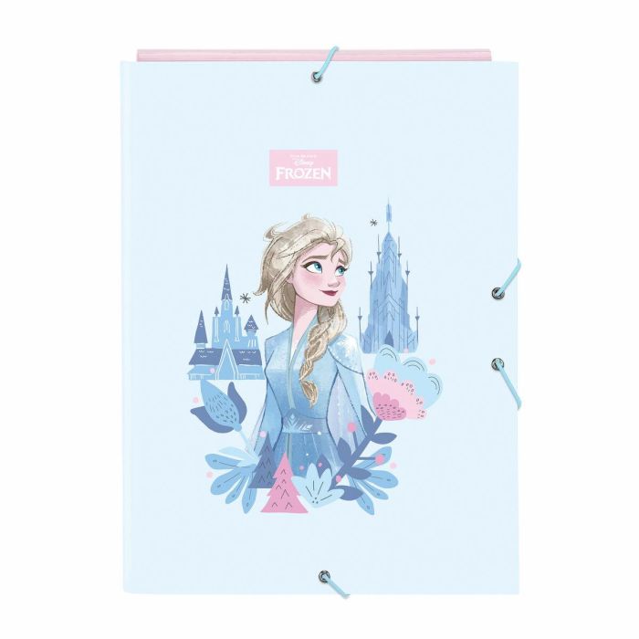 Carpeta de anillas Frozen Ice magic Azul A4 26 x 33.5 x 2.5 cm