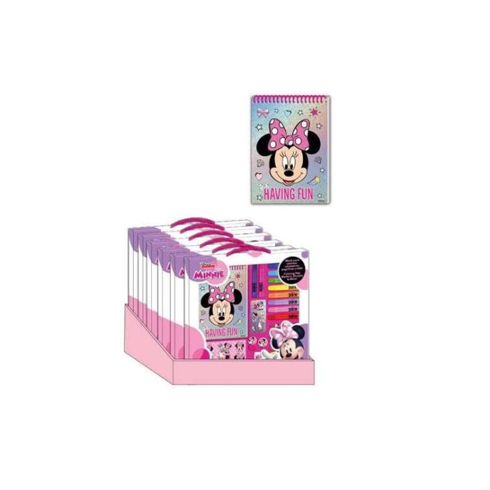 Conjunto de papelería coloreable minnie 30.0 x 30.0 x 2.5 cm 1