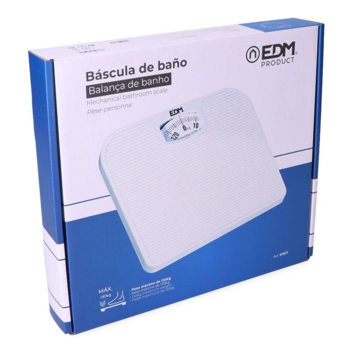Edm Báscula de Baño Mecánica Analógica Analógica hasta 130 kg Edm Báscula de Baño Mecánica Analógica Analógica hasta 130 kg
