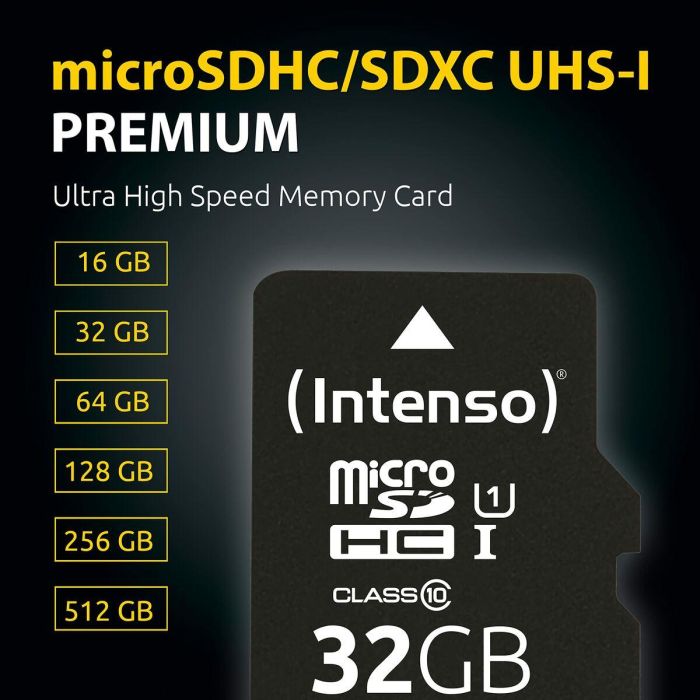 Intenso 3423493 Tarjeta de Memoria Micro SDXC UHS-I Premium 512GB Clase 10 hasta 45MB/s con Adaptador 6 Intenso 3423493 Tarjeta de Memoria Micro SDXC UHS-I Premium 512GB Clase 10 hasta 45MB/s con Adaptador 6