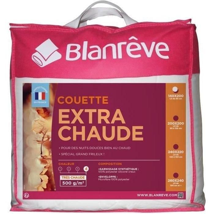 BLANREVE Edredón de microfibra extra cálido - 140 x 200 cm - Blanco BLANREVE Edredón de microfibra extra cálido - 140 x 200 cm - Blanco