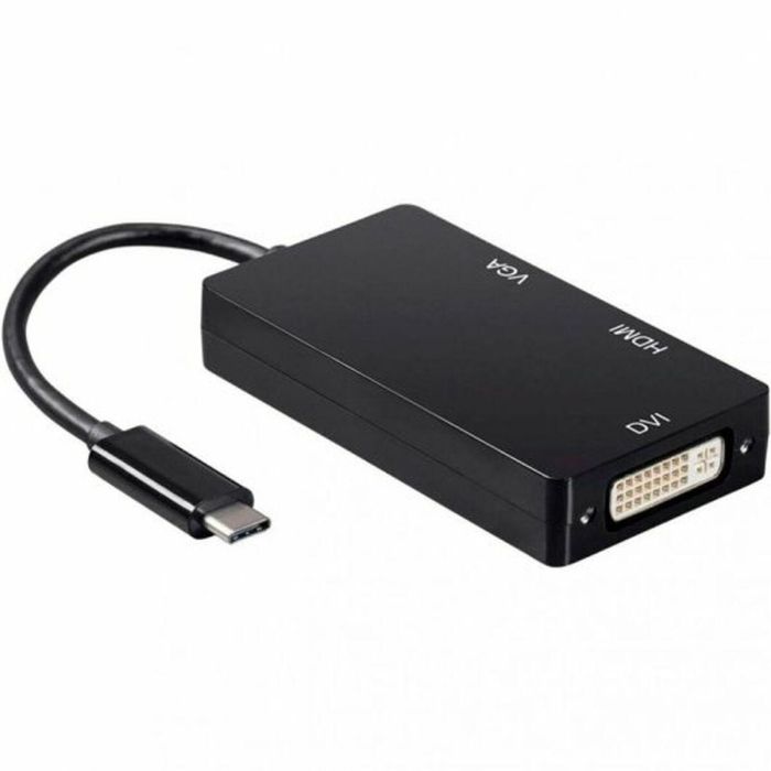 AISENS A109-0343 Base para Portátil y Replicador de Puertos USB-C a DVI/HDMI 4K/VGA, Negro 2 AISENS A109-0343 Base para Portátil y Replicador de Puertos USB-C a DVI/HDMI 4K/VGA, Negro 2