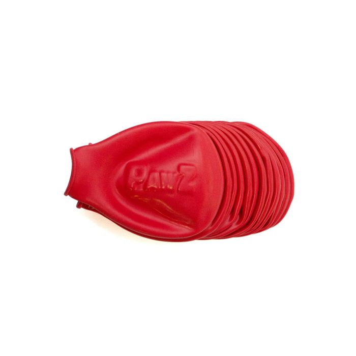 Pawz Botas de Goma Natural para Perro Rojo Talla S (ej. Beagle) - Pack 12 Unidades - Biodegradables, Reutilizables, Protección Suelo Caliente Nieve 2
