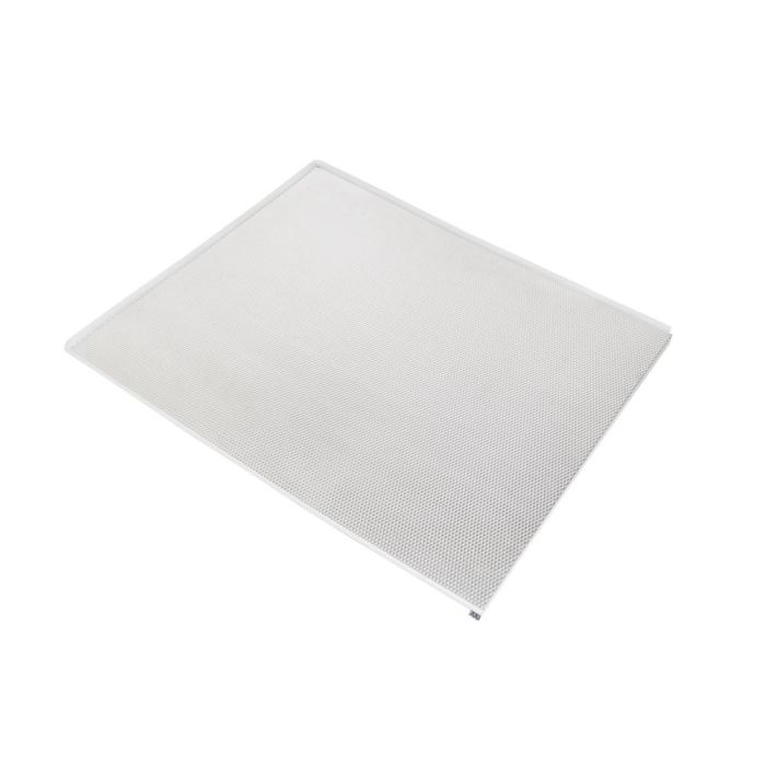 Emuca Protector de fondo para muebles de cocina, tablero 16mm, módulo 600mm, 568x580mm, Plástico y Aluminio, Aluminio natural