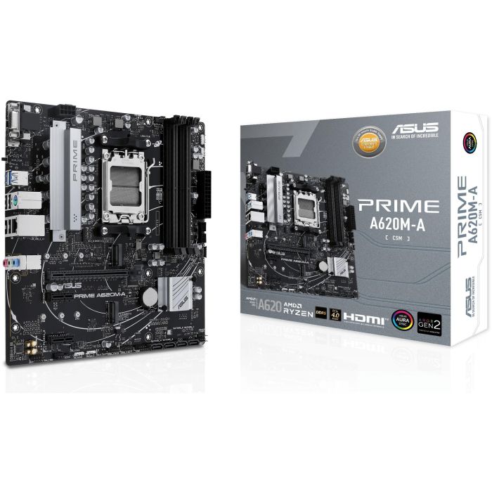 ASUS AM5 A620M-A-CSM Placa Base Micro ATX AMD A620 Zócalo AM5 DDR5 para AMD Ryzen 7000 Series 128GB 0 ASUS AM5 A620M-A-CSM Placa Base Micro ATX AMD A620 Zócalo AM5 DDR5 para AMD Ryzen 7000 Series 128GB 0