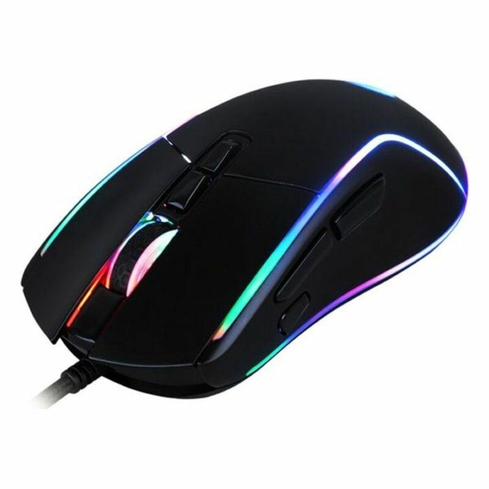 DeepGaming Ratón Gaming Deep Darth RGB Programable 8 Botones 6400 DPI Sensor Óptico 3610 Compatible Windows Mac Linux 4