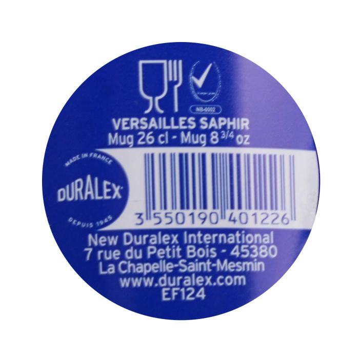 Mug Apilable Duralex Saphir Versailles 26 Cl (72 Unidades) 9