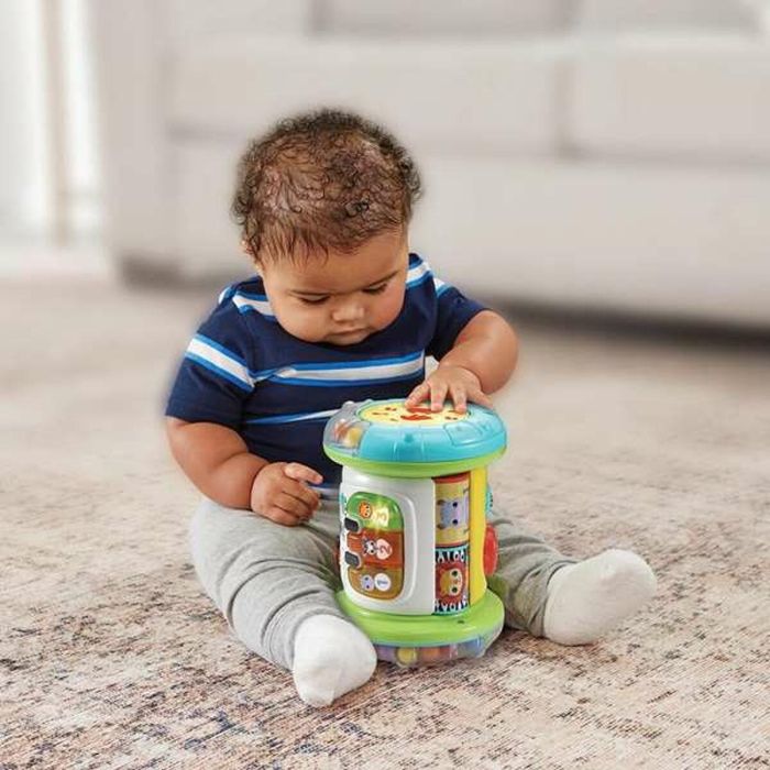 Vtech Rodillo mágico 3 en 1 Multiactividades con 3 botones LED de colores, luces y sonidos para bebés de 6 a 36 meses, 25x15x24,1cm 4 Vtech Rodillo mágico 3 en 1 Multiactividades con 3 botones LED de colores, luces y sonidos para bebés de 6 a 36 meses, 25x15x24,1cm 4