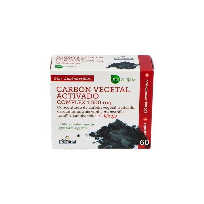 Carbón Vegetal Activado Complex 1500 Mg.
